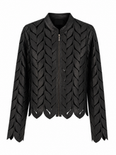 Load image into Gallery viewer, black laser cut jacket - hero