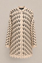Load image into Gallery viewer, cream-laser-cut-jacket-02 — stone gray product hero image