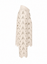 Load image into Gallery viewer, cream laser cut jacket 01 - product-side