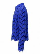 Load image into Gallery viewer, blue laser cut jacket - product-side