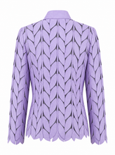 Load image into Gallery viewer, purple laser cut jacket - product-back