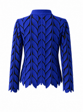 Load image into Gallery viewer, blue laser cut jacket - product-back