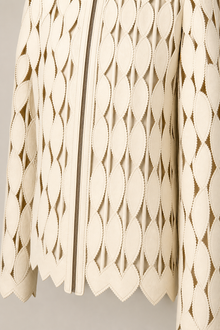 Load image into Gallery viewer, cream-laser-cut-jacket-01 — stone gray product detail image