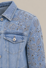 Load image into Gallery viewer, catalog-nr3963-light-wash-denim-jacket-reference — stone gray product detail image