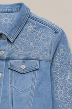 Load image into Gallery viewer, embellished-light-wash-denim-jacket-pair-01 — stone gray product detail image