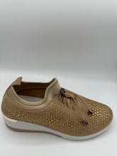 Load image into Gallery viewer, Crystal-Embellished Slip-On Gym Shoe