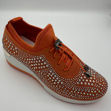 Load image into Gallery viewer, Crystal-Embellished Slip-On Gym Shoe