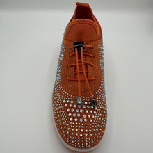 Load image into Gallery viewer, Crystal-Embellished Slip-On Gym Shoe
