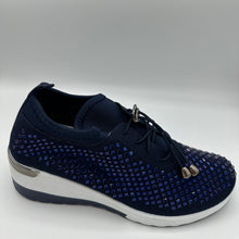 Load image into Gallery viewer, Crystal-Embellished Slip-On Gym Shoe