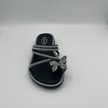 Load image into Gallery viewer, Crystal Cross-Strap Platform Slide Sandal