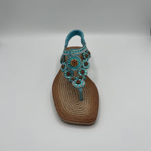 Load image into Gallery viewer, Medallion Circle Espadrille Sandal with Crystal Detail