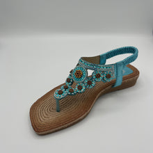 Load image into Gallery viewer, Medallion Circle Espadrille Sandal with Crystal Detail