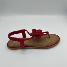 Load image into Gallery viewer, Ruby Bloom Elastic Strap Sandal with Crystal Floral Detail