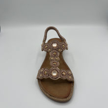 Load image into Gallery viewer, Medallion Circle Comfort T-Strap Sandal