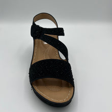 Load image into Gallery viewer, Rhinestone Embellished Comfort Wedge Sandal