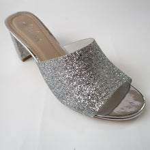 Load image into Gallery viewer, Silver Glitter Heels
