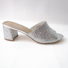 Load image into Gallery viewer, Silver Glitter Heels
