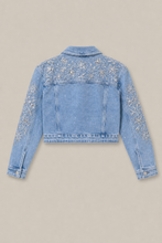 Load image into Gallery viewer, embellished-light-wash-denim-jacket-pair-01 — stone gray product back image
