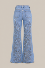 Load image into Gallery viewer, catalog-nr4010-light-wash-denim-pants-reference — stone gray product back image
