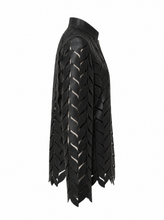 Load image into Gallery viewer, black laser cut jacket - product-side

