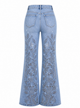 Load image into Gallery viewer, catalog nr4010 light wash denim pants reference - product-back
