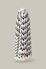 Load image into Gallery viewer, black-white-leaf-pattern-jacket — stone gray product side image
