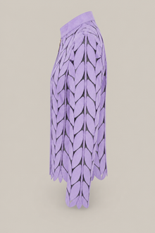 Load image into Gallery viewer, purple-laser-cut-jacket — stone gray product side image
