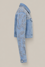 Load image into Gallery viewer, embellished-light-wash-denim-jacket-pair-02 — stone gray product side image
