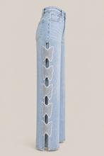 Load image into Gallery viewer, light-wash-distressed-ripped-wide-leg-jeans — stone gray product side image
