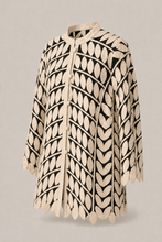 Load image into Gallery viewer, cream-laser-cut-jacket-02 — stone gray product three-quarter front image
