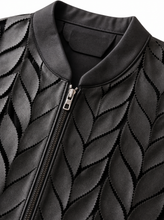Load image into Gallery viewer, black laser cut jacket - detail
