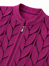 Load image into Gallery viewer, red laser cut jacket - detail
