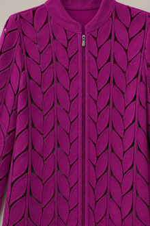 Load image into Gallery viewer, Fuchsia Cut Jacket — stone gray product detail image
