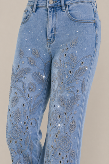 Load image into Gallery viewer, Classic Light-Wash Denim Pants — stone gray product detail image
