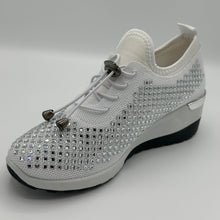 Load image into Gallery viewer, Crystal-Embellished Slip-On Gym Shoe
