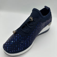 Load image into Gallery viewer, Crystal-Embellished Slip-On Gym Shoe
