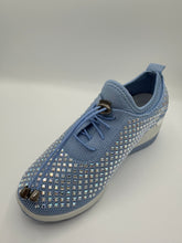 Load image into Gallery viewer, Crystal-Embellished Slip-On Gym Shoe
