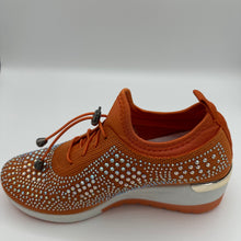 Load image into Gallery viewer, Crystal-Embellished Slip-On Gym Shoe
