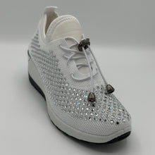 Load image into Gallery viewer, Crystal-Embellished Slip-On Gym Shoe
