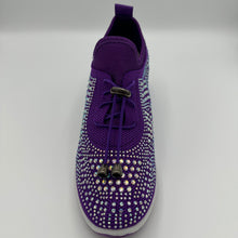 Load image into Gallery viewer, Crystal-Embellished Slip-On Gym Shoe
