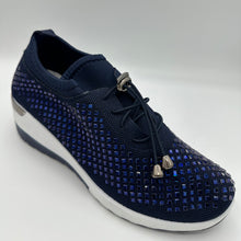 Load image into Gallery viewer, Crystal-Embellished Slip-On Gym Shoe
