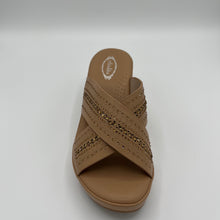 Load image into Gallery viewer, Rhinestone Crisscross Comfort Wedge

