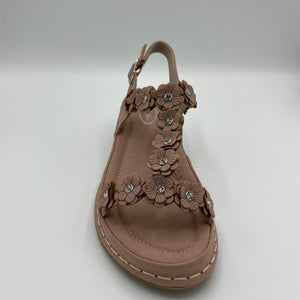 Daisy Lane Platform Slide with Crystal Centers