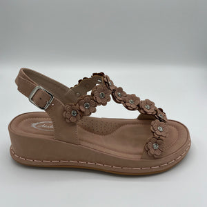 Daisy Lane Platform Slide with Crystal Centers