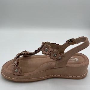 Daisy Lane Platform Slide with Crystal Centers